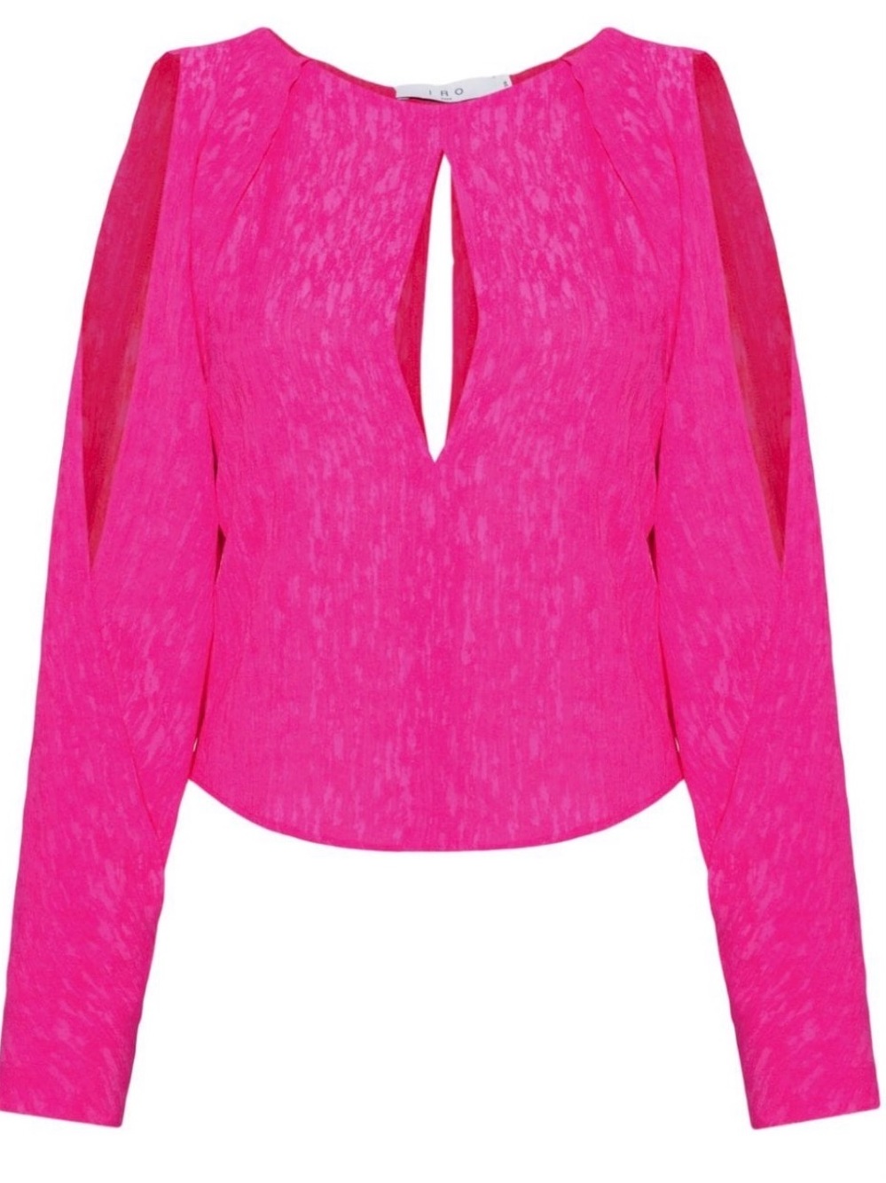 IRO Maurita Long Sleeve Blouse Size 36 / US 4 in Fuchsia Pink